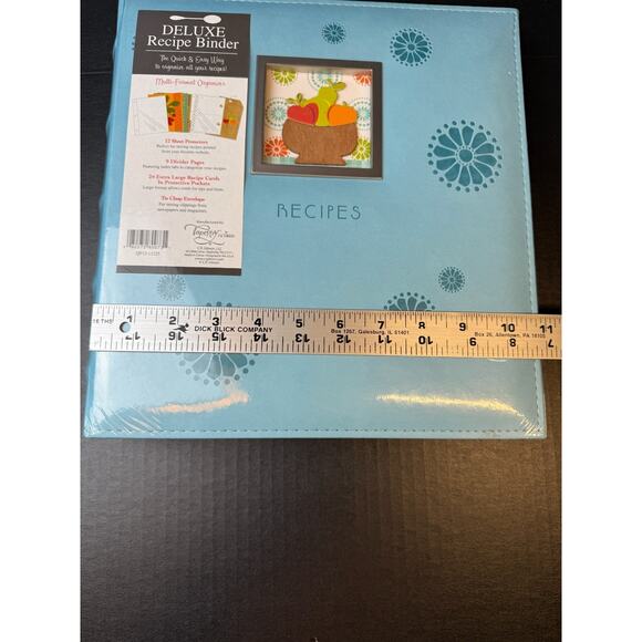 Tapestry Deluxe Kitchen Recipe Organizer 12 Sheet Protectors 24 Recipe Cards - Picture 11 of 11
